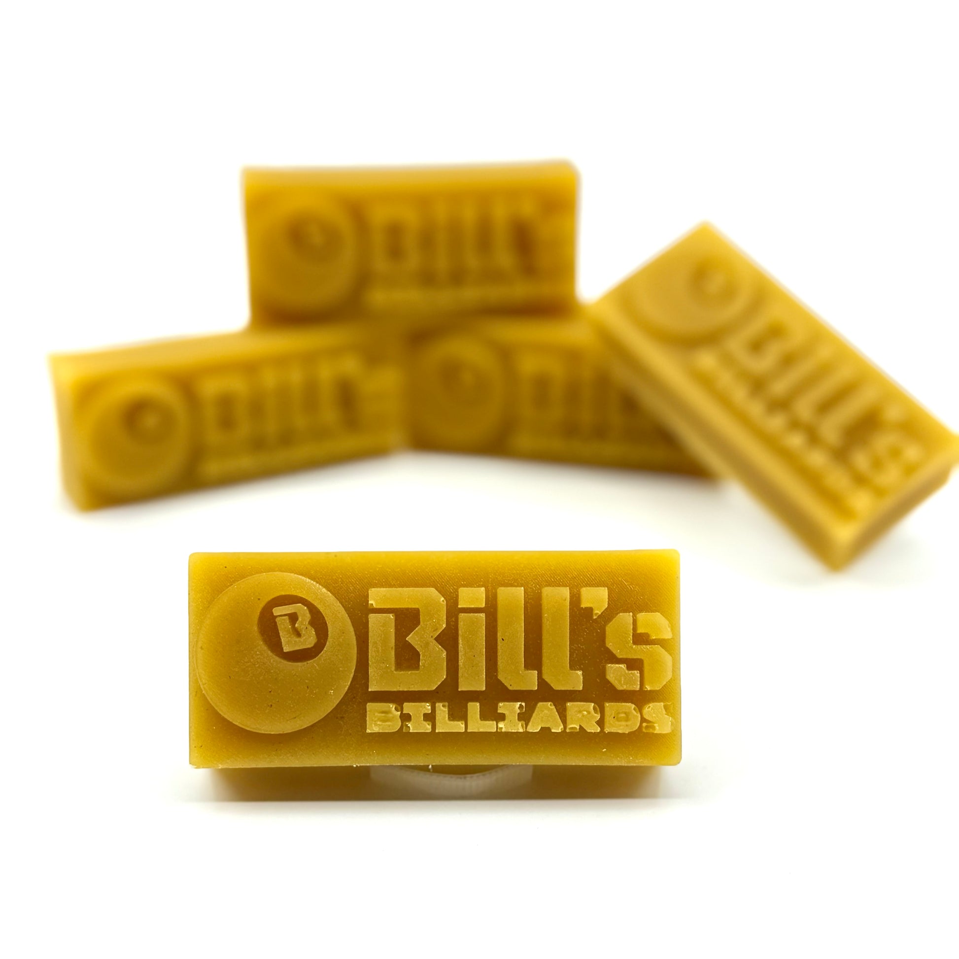 Bill's Billiards 1.1 oz. Pure Beeswax Bars, Premium Grade, 2 ¾”  L x 1 ¼” W . 5 Bars.
