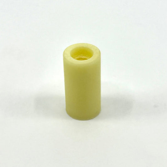 CueForm Vintage Yellow Ivory™ Micarta Ferrule.562 X 1.1" Tapped, Threaded with Glue Relief Hole. Single Ferrule.