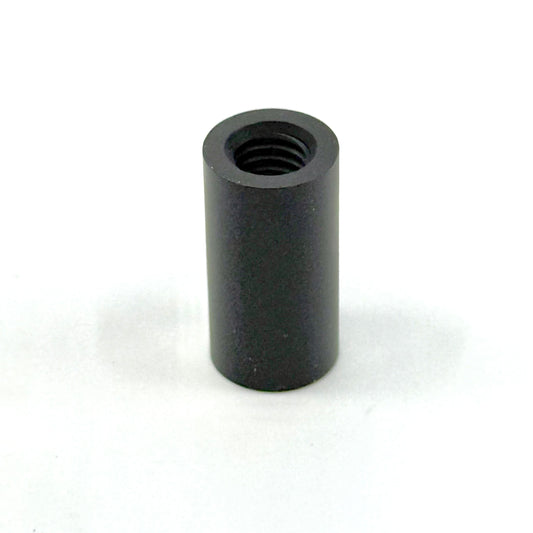 One Lexan_Ferrule_Black_Tapped. .562" diameter x 1.10" length. Tapped 5/16-18.