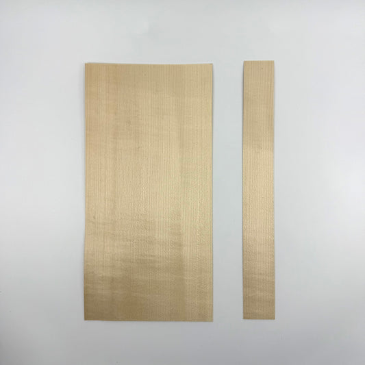 Natural Veneer for Pool Cues. 5.5" Sheets and 1.5" Strips. Both sizes 11" in length in .90mm thickness.