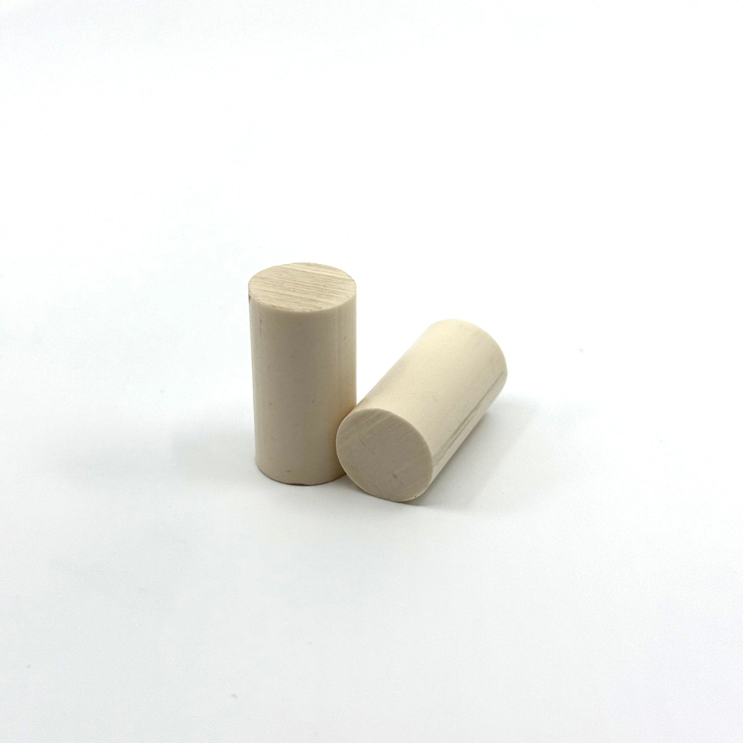 Two Pool Cue Ferrule, Juma®, Ivory Color, Solid, 16mm x 1.10 length