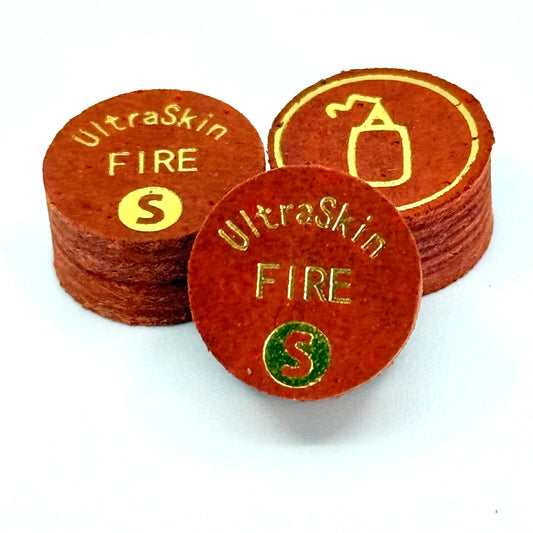 Image of 3 Pool_Cue_Tip_UltraSkin_Layered_Fire_14mm_8_layers_Soft