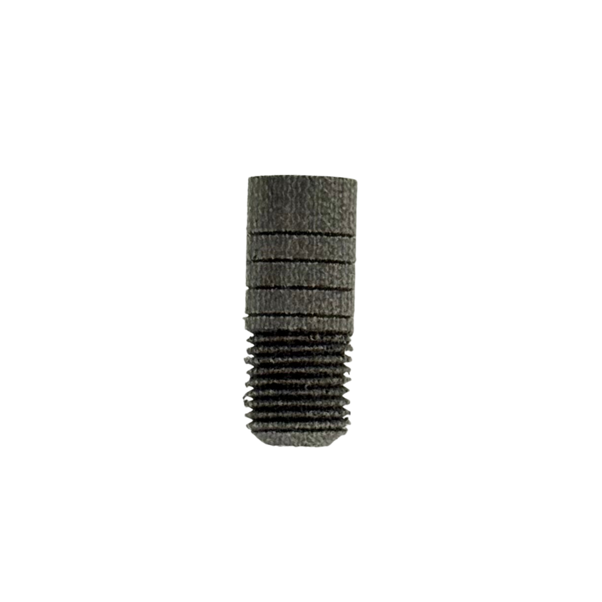 Black phenolic cue joint insert with 1/2-20 outside thread and .334 inch hole