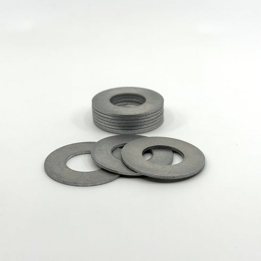 Stack of Aluminum Butt Rings 1.5" OD X .750 ID X .060