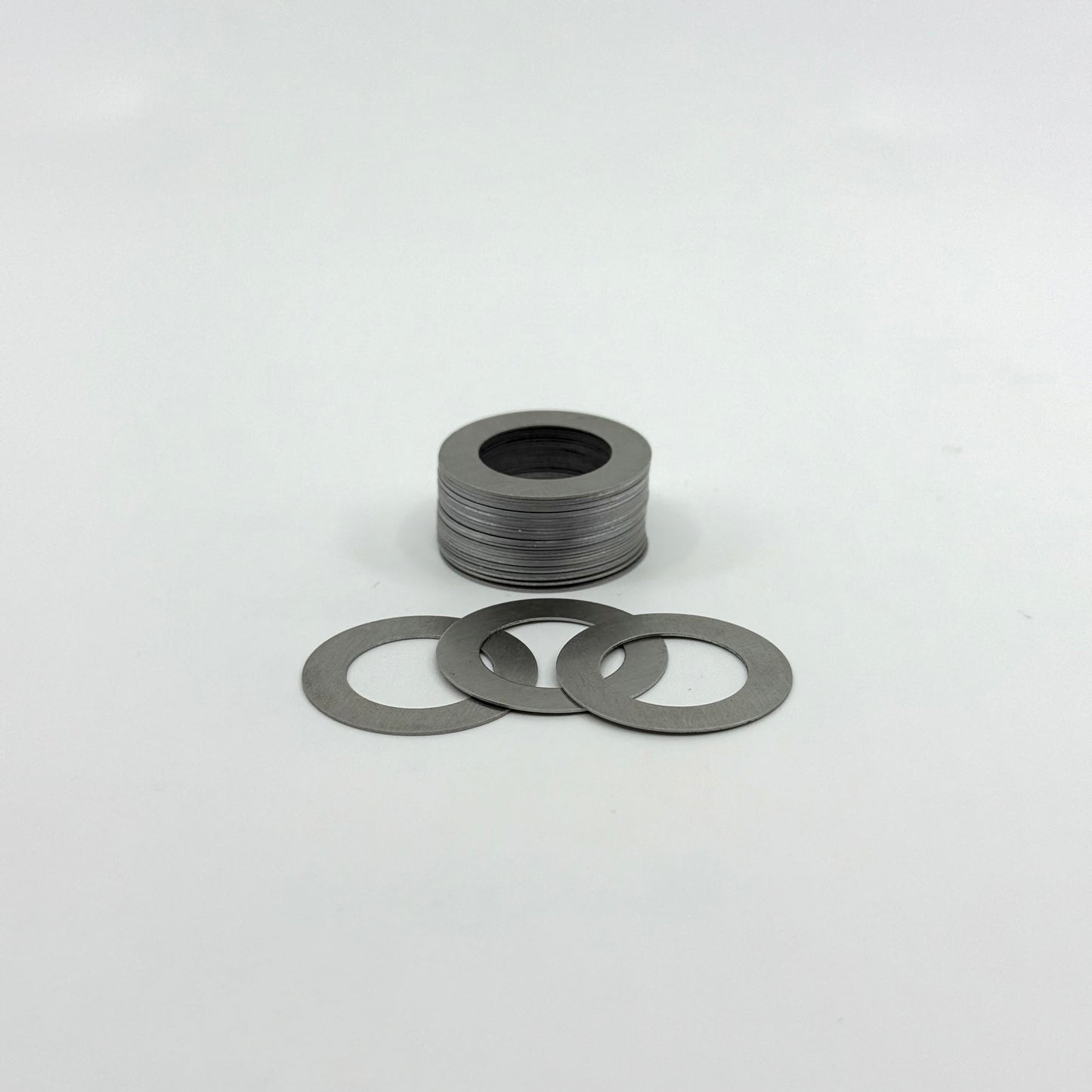 Stack of Aluminum Joint Rings 1.0" OD X .625 ID X .015
