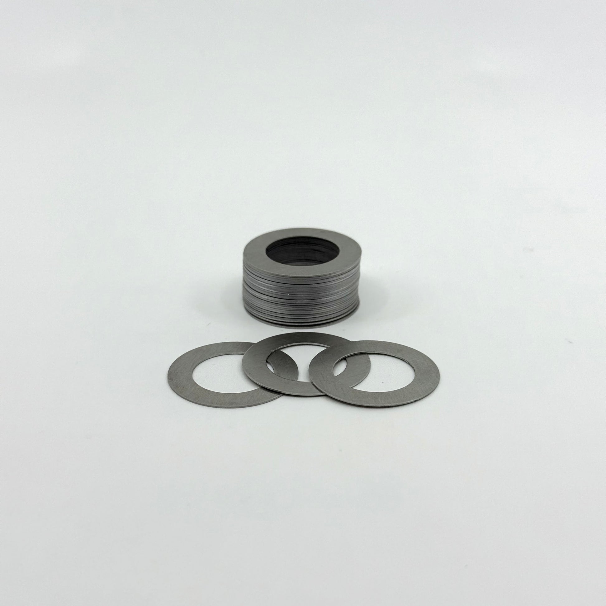 Stack of Aluminum Joint Rings 1.0" OD X .625 ID X .015