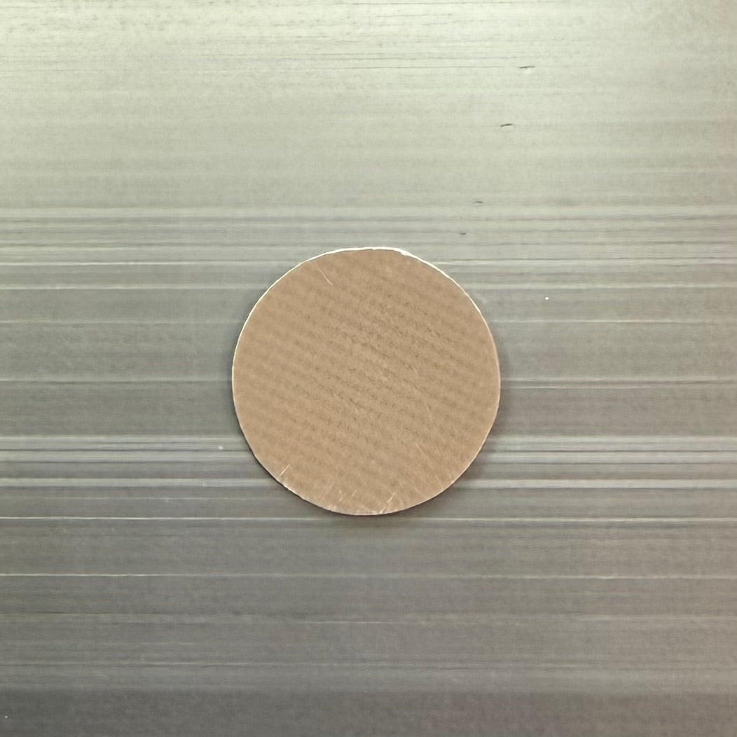 Beige 14mm Pool Cue Firm Fiber Ferrule Pad on Steel 