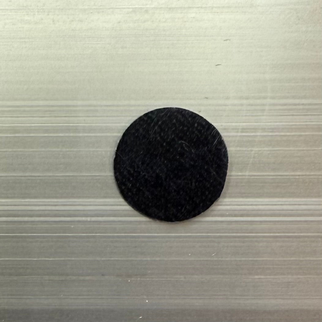 Black 14mm Pool Cue Firm Fiber Ferrule Pad on Steel 