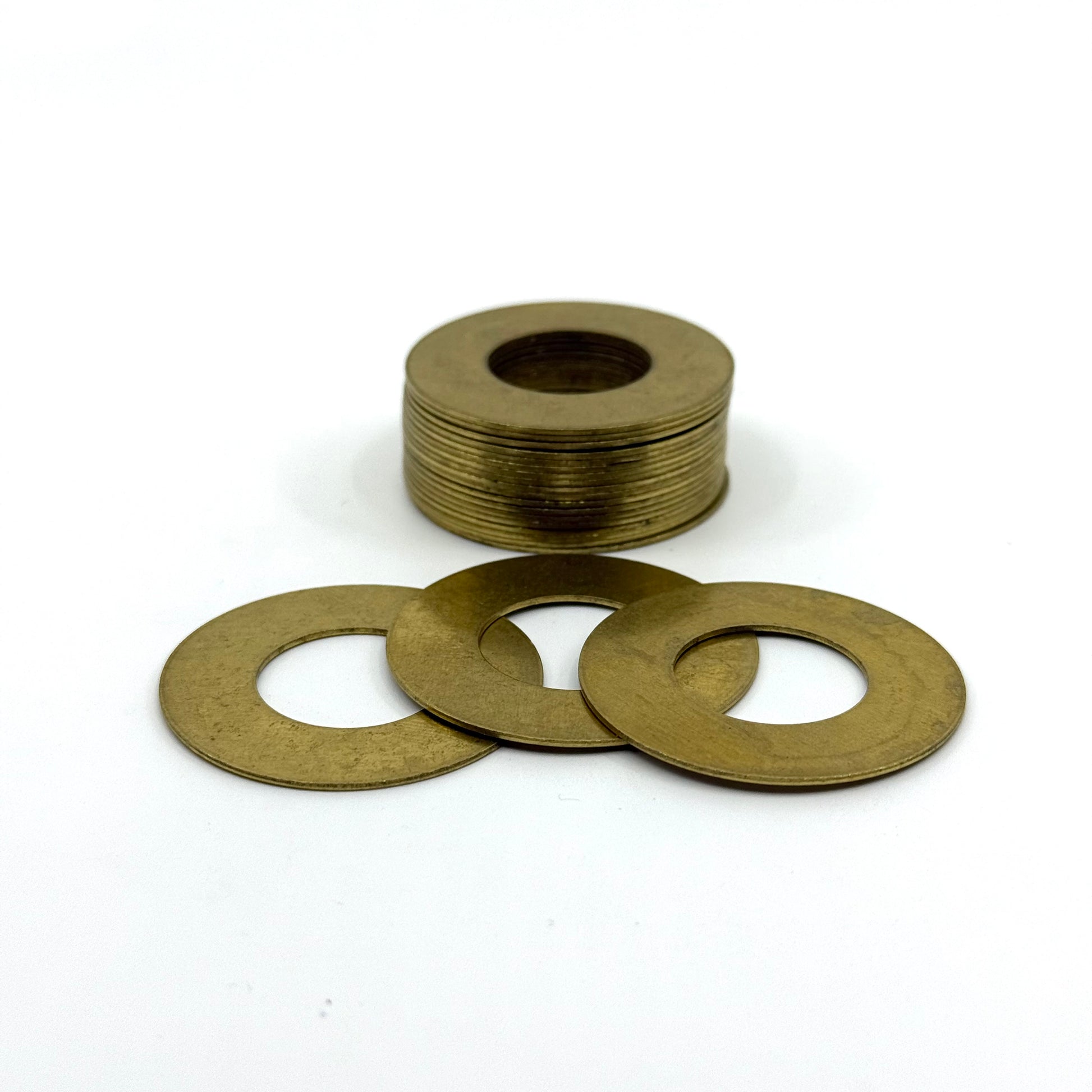 Stack of Brass Butt Rings 1.5" OD X .750 ID X .030
