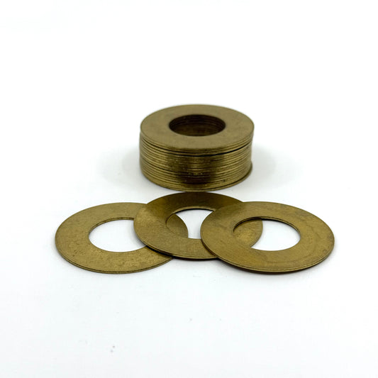 Stack of Brass Butt Rings 1.5" OD X .750 ID X .030