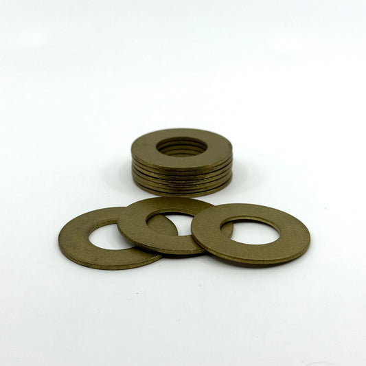 Stack of Brass Butt Rings 1.5" OD X .750 ID X .060