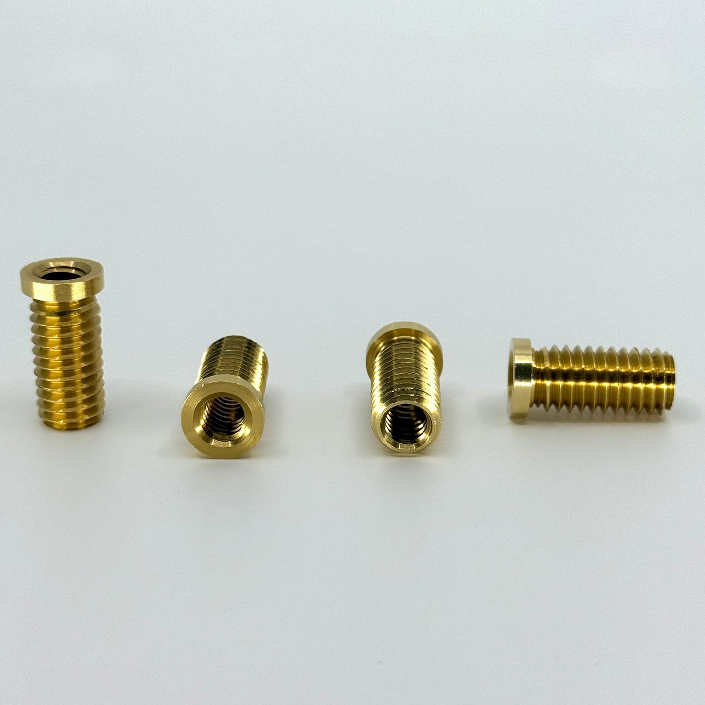 Four Brass Inserts, 5/16-14, Pool Cue, Cue Component, Billiard Supplies, Hardware 