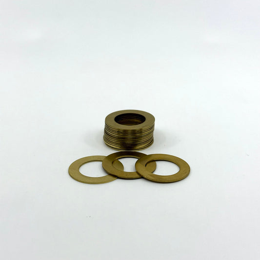 Stack of Brass Joint Rings 1.0" OD X .625 ID X .030