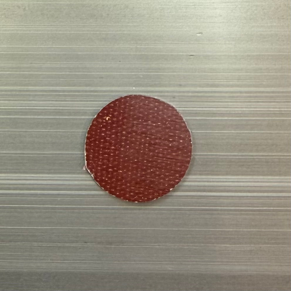 Brown 14mm Pool Cue Firm Fiber Ferrule Pad on Steel 