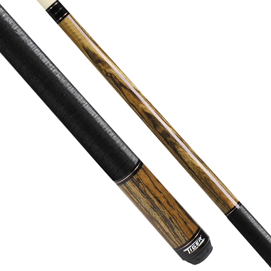 Pool Cue | Tiger C2-2W Pool Cue | 17.5oz. Bocote wood, 30" Fortis Carbon Fiber shaft.