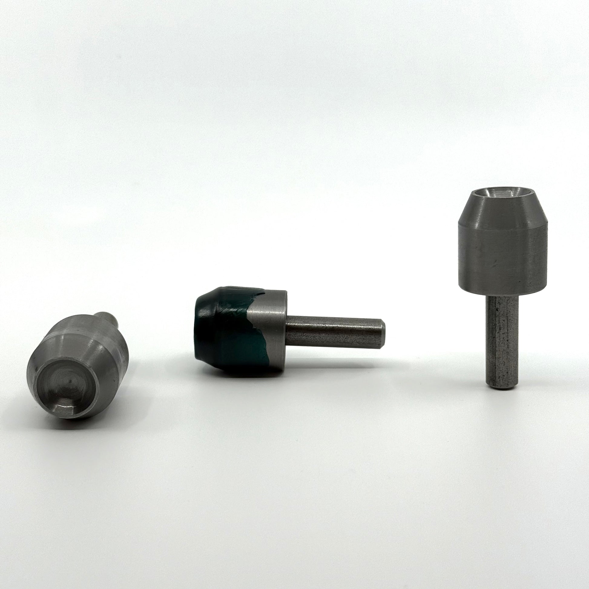 Three Concave Live Centers with 1" diameter, 3/4" shank. Lathe Tool. 