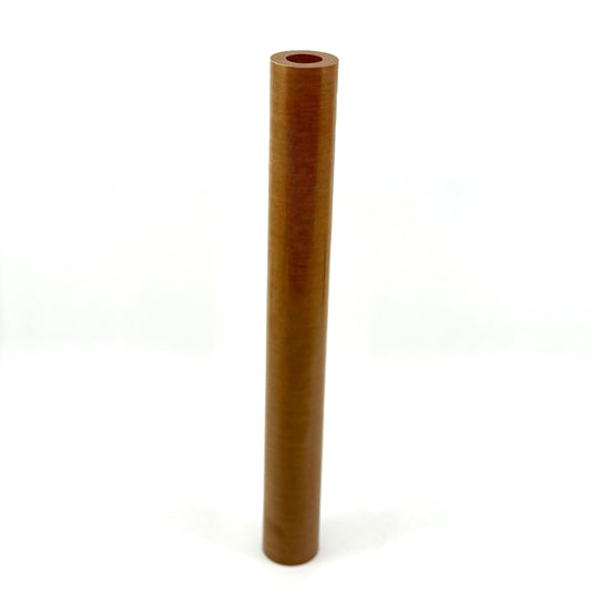 CueForm Tobacco Brown™ Phenolic Tube Material 1.375 x .750 x 12" tubes for billiard pool cues. Cue components.