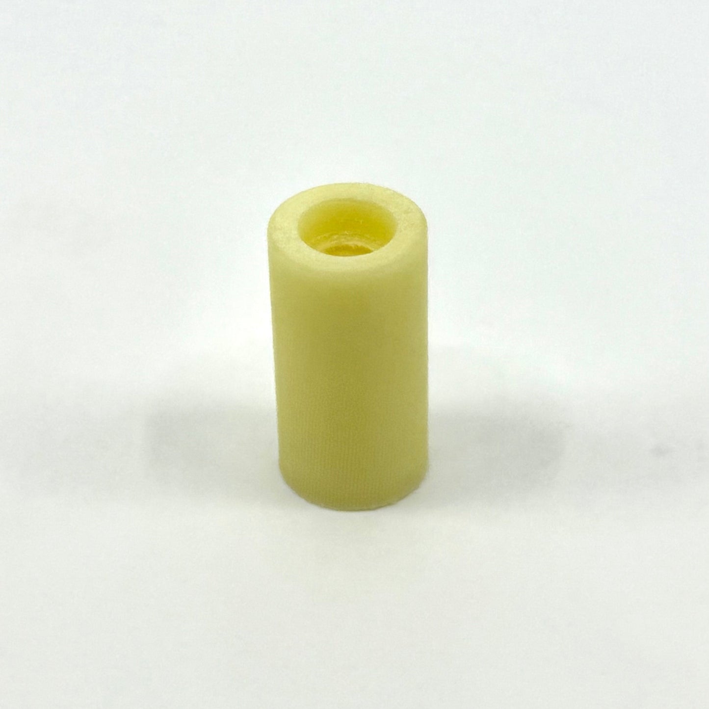 CueForm Vintage Yellow Ivory™ Micarta Ferrule.562 X 1.1" Tapped, Threaded with Glue Relief Hole. Single Ferrule. 