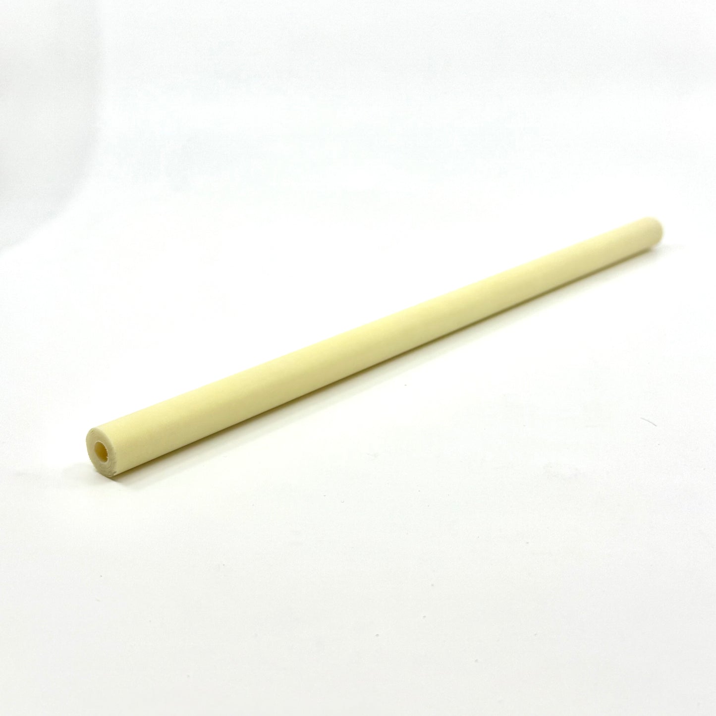 CueForm Vintage Yellow Ivory Micarta Ferule .562 OD X .250 ID X 12". Single Rod