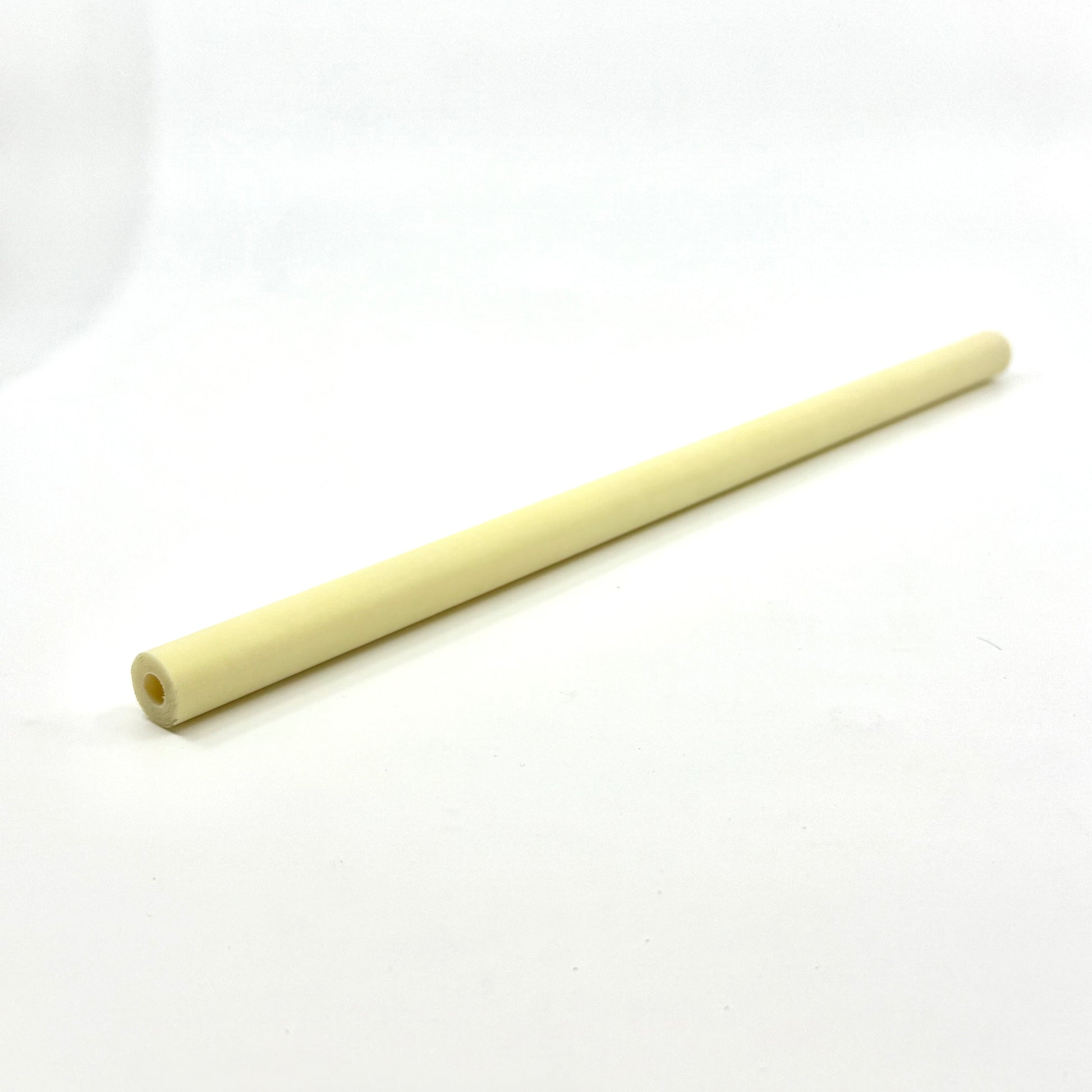 CueForm Vintage Yellow Ivory Micarta Ferule .562 OD X .250 ID X 12". Single Rod