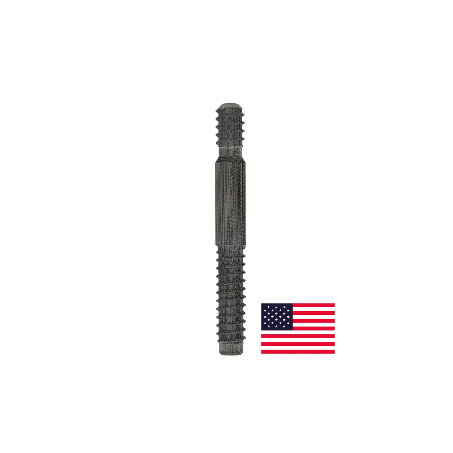 G-10_3/8_10 Joint_Pin on a white background with an American flag 