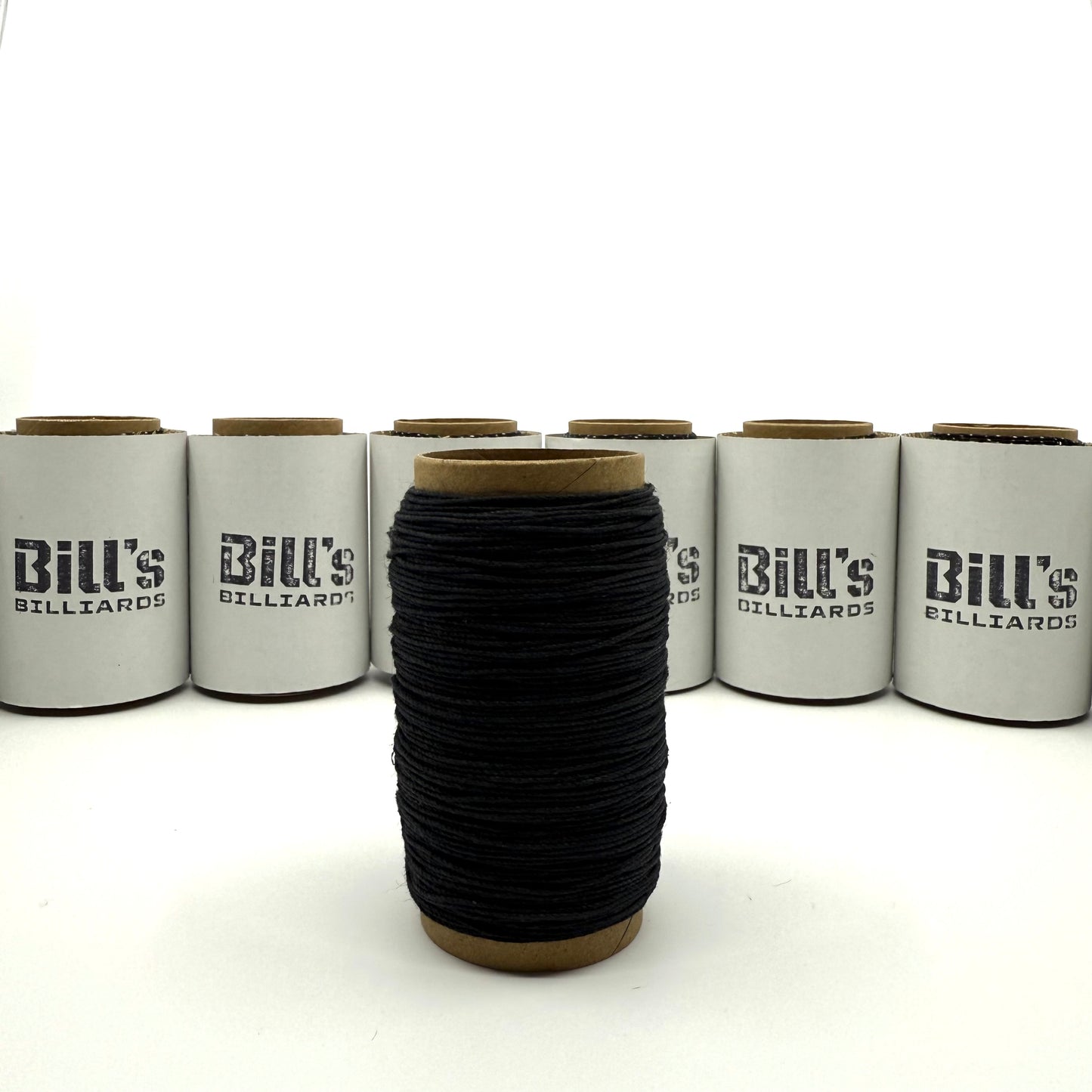 Irish Linen Cue Wrap for Billiards Cue Builders. 50 Yard Roll. Black Thread. 