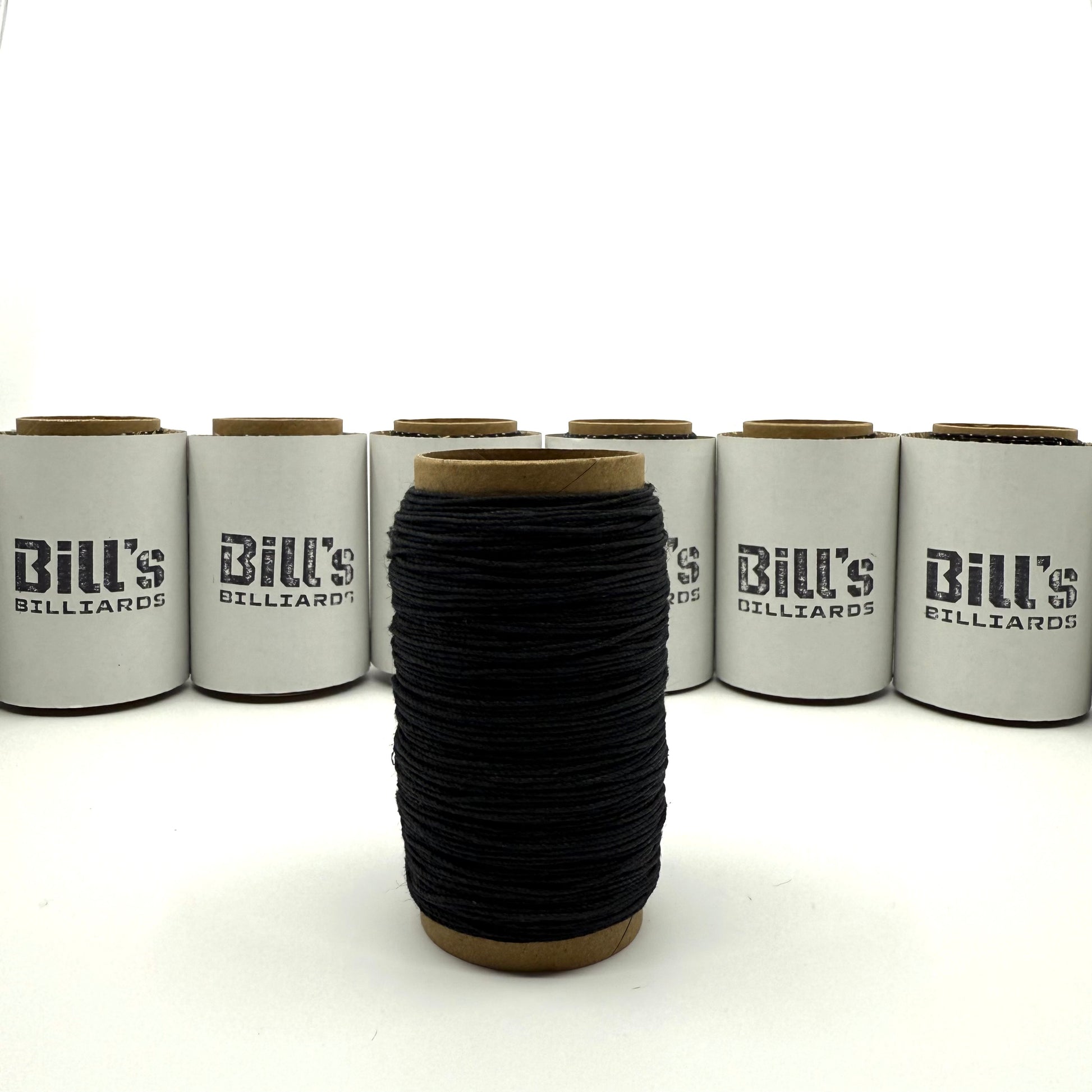 Irish Linen Cue Wrap for Billiards Cue Builders. 50 Yard Roll. Black Thread. 