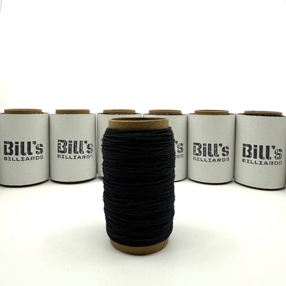 Irish Linen Cue Wrap for Billiards Cue Builders. 50 Yard Roll. Black Thread. 