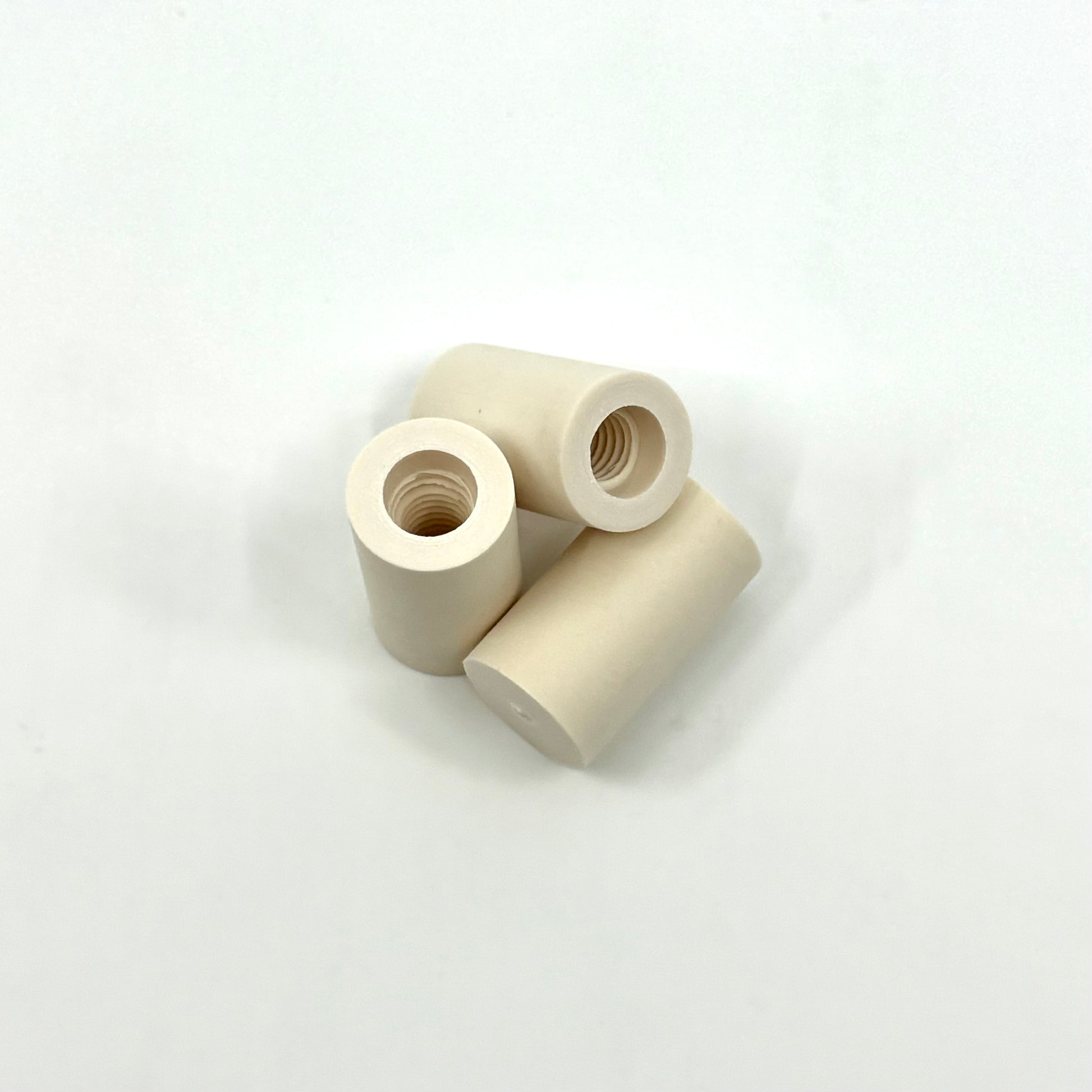Juma® Ferrule, .530" in diameter, 1.10"Capped and Threaded. Group of 3 Ferrules. 