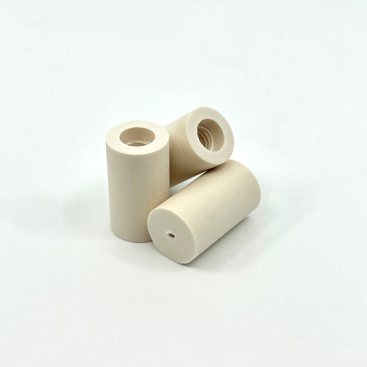 Juma® Ferrule, .530" in diameter, 1.10"Capped and Threaded. Image of 3 Ferrules. 