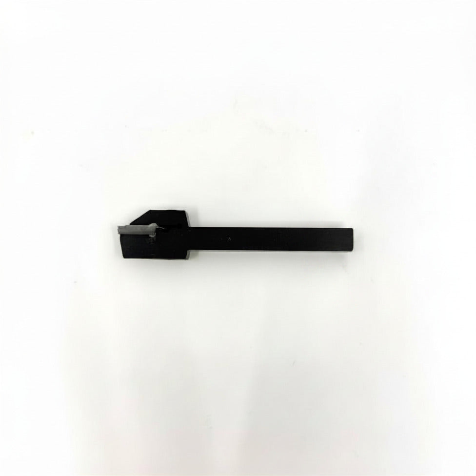 Lathe Parting Tool shown with Carbide blade insert on white background
