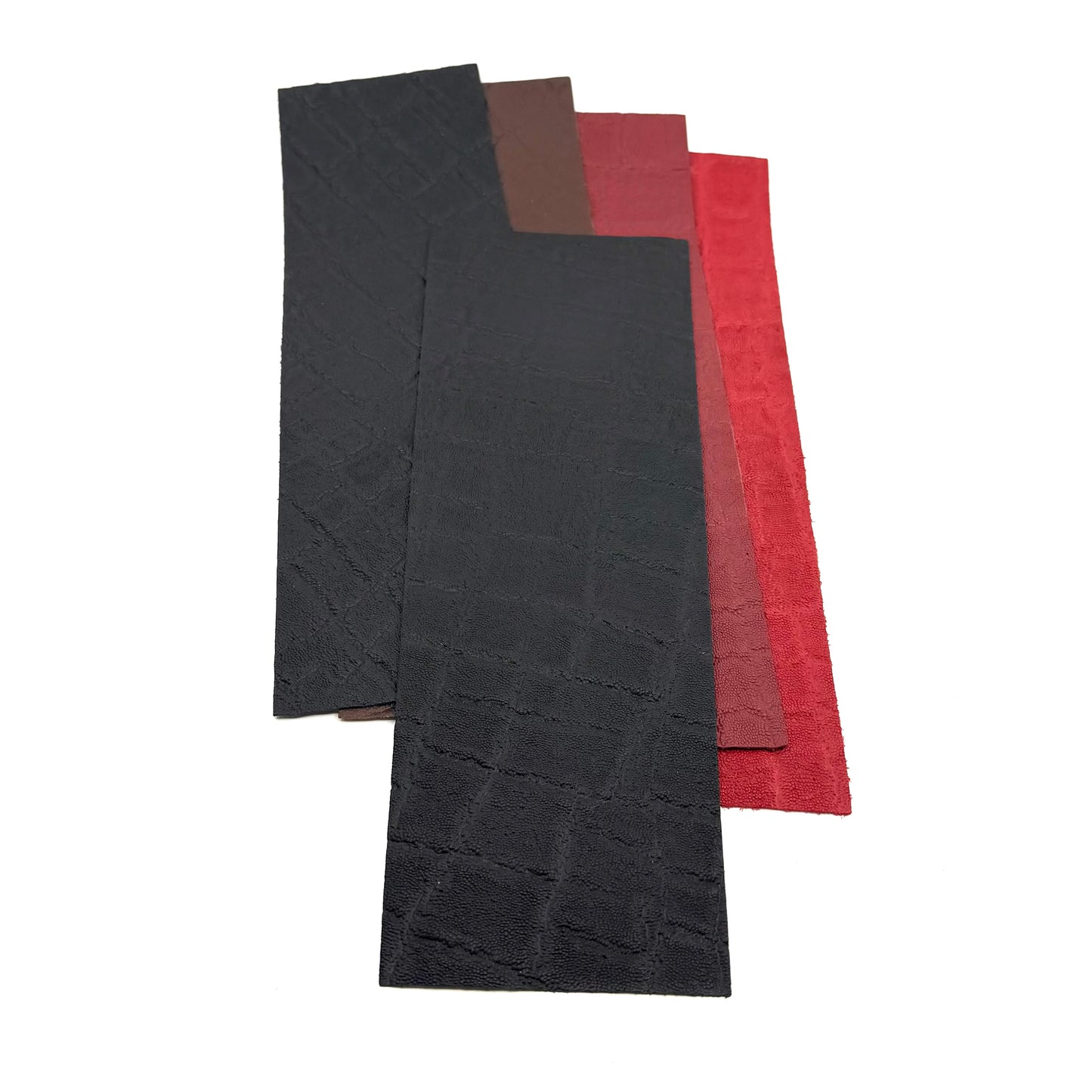 Pool Cue Leather Wrap, Elephant Skin Black, 13" Tapered. 