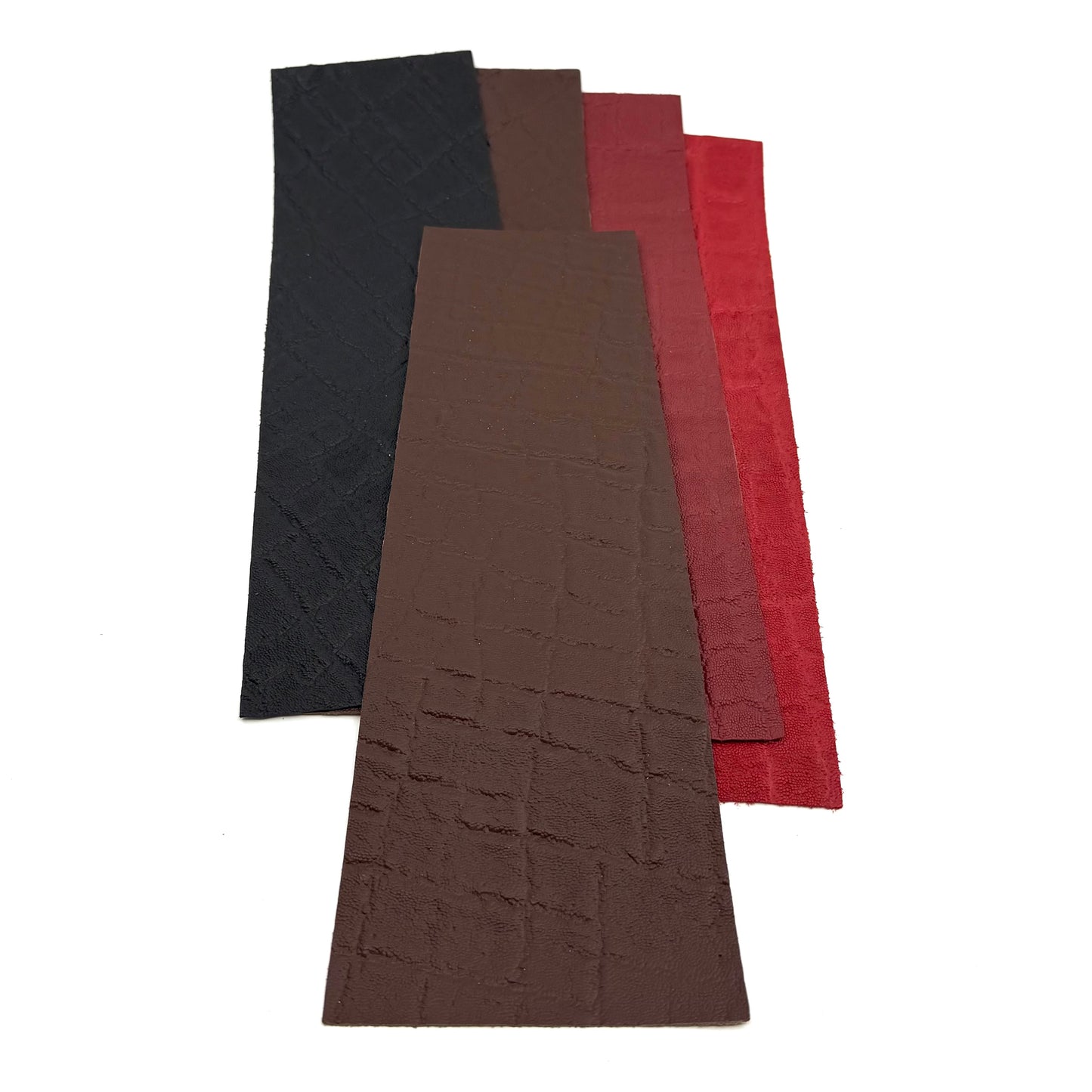 Pool Cue Leather Wrap, Elephant Skin Brown, 13" Tapered. 