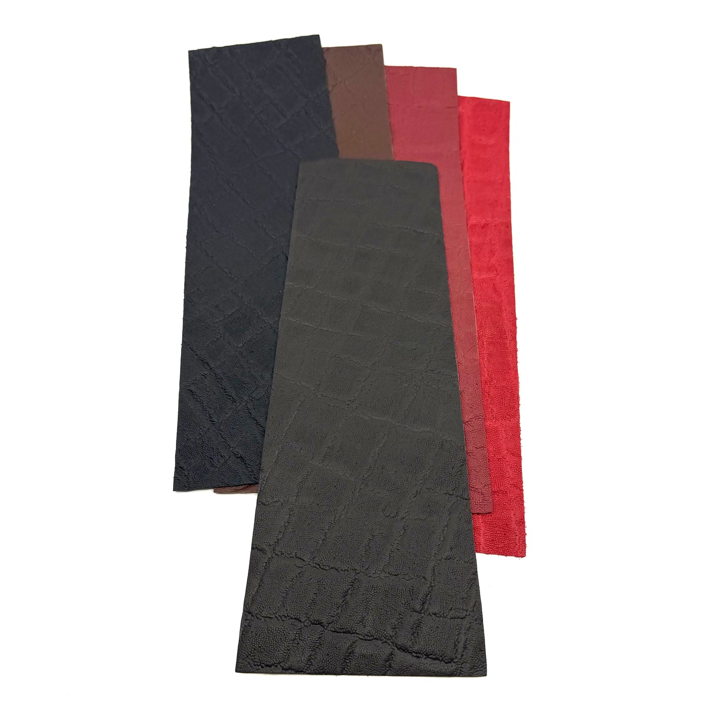 Pool Cue Leather Wrap, Elephant Skin Dark Brown, 13" Tapered. 