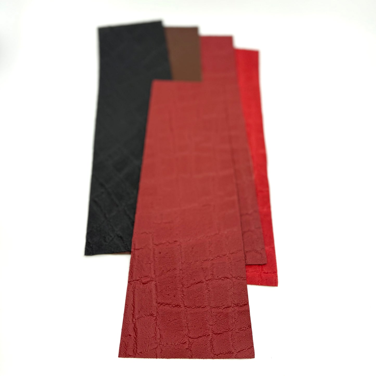 Pool Cue Leather Wrap, Elephant Skin Red Wine, 13" Tapered. 