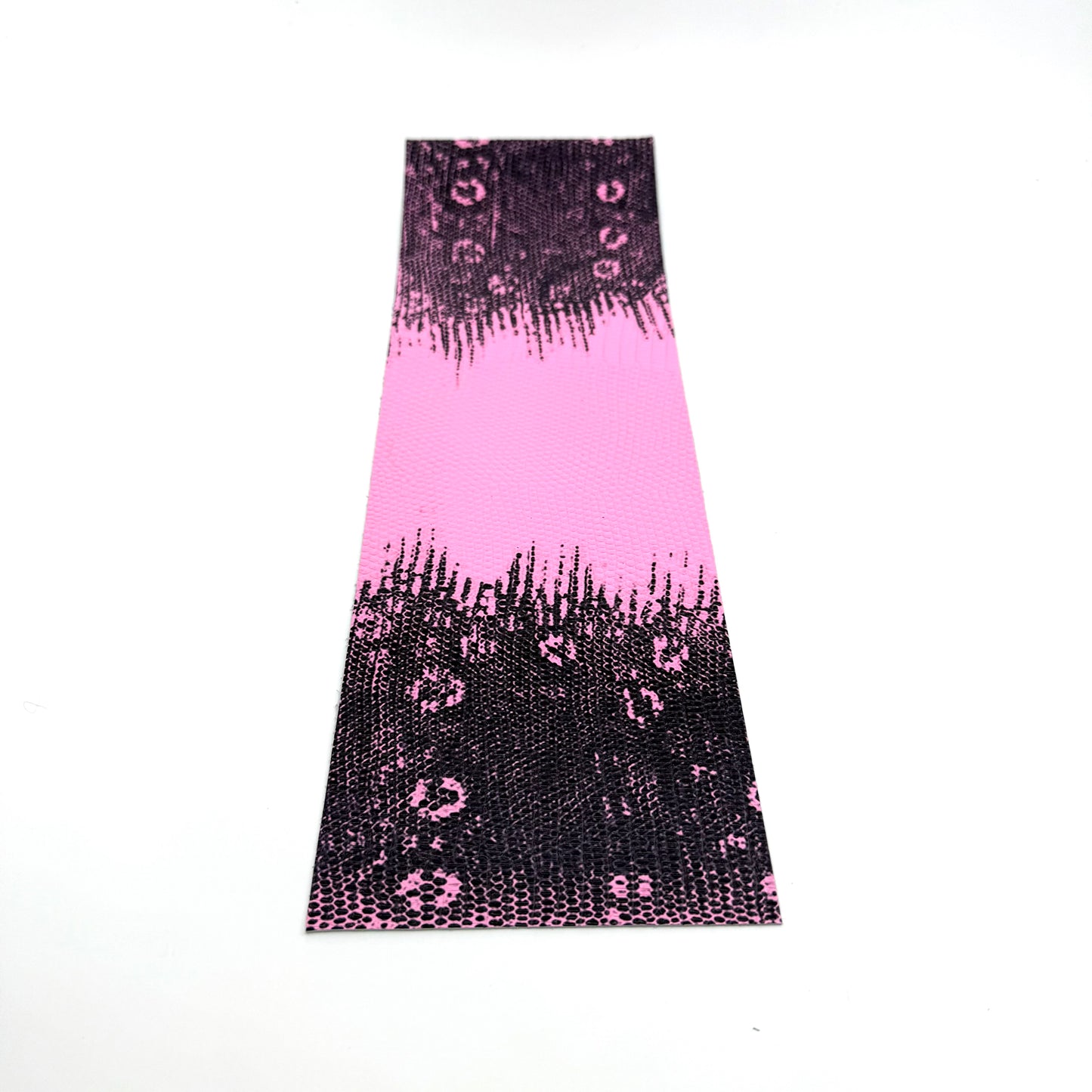 Pool Cue Leather Wrap, Lizard Belly Pink, 13" Tapered. 