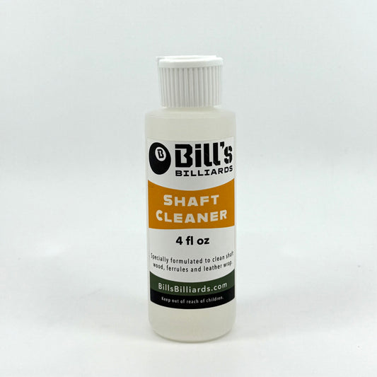 Bills Billiards bottle of shaft cleaner for billiard pool cues. 1 Bottle. 4fl oz.  