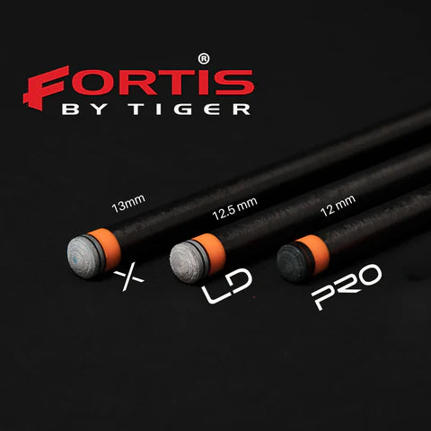 Pool Cue | Tiger Fortis LD Carbon Fiber Shaft | Radial, 29" Length, Semi-Pro Taper