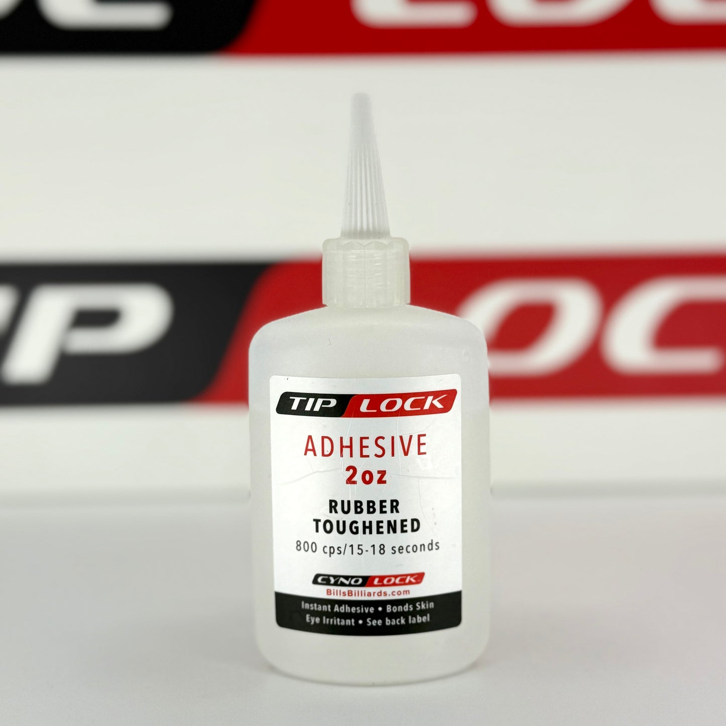 One 2 oz bottle of Tick-Lock from BillsBilliards Rubber toughened 