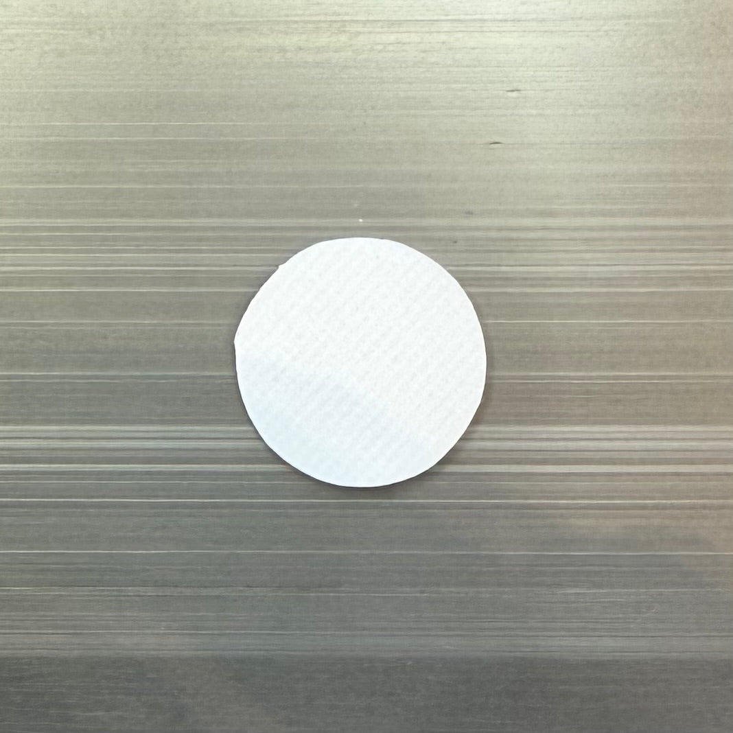 White 14mm Pool Cue Firm Fiber Ferrule Pad on Steel 