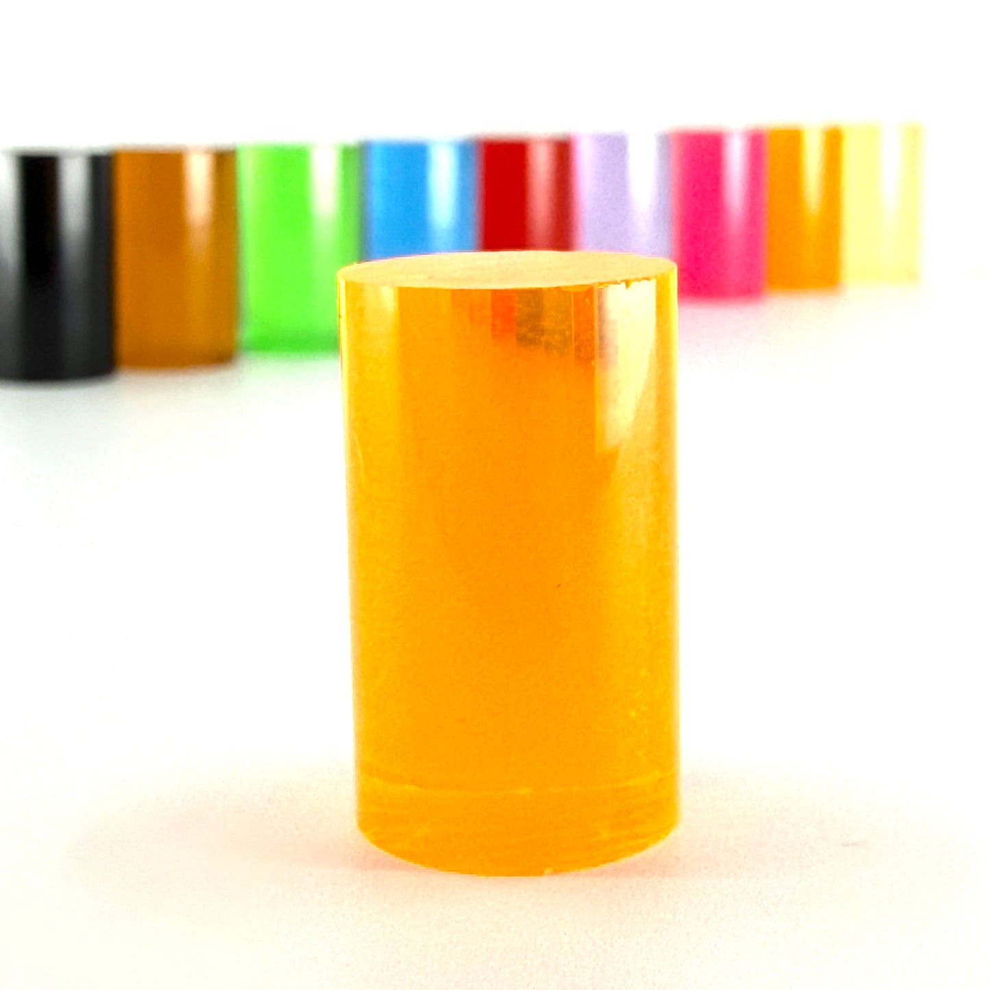 Atomic Acrylic Atomic Orange solid pool cue ferrule, 15mm x 1 inch
