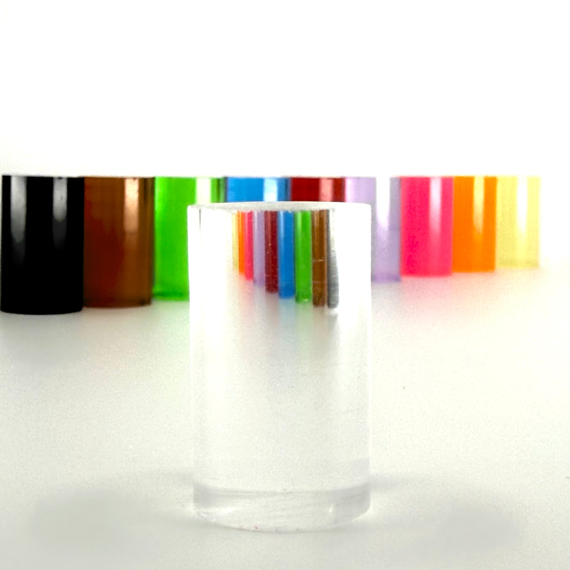 Atomic Acrylic Crystal Clear solid pool cue ferrule, 15mm x 1 inch