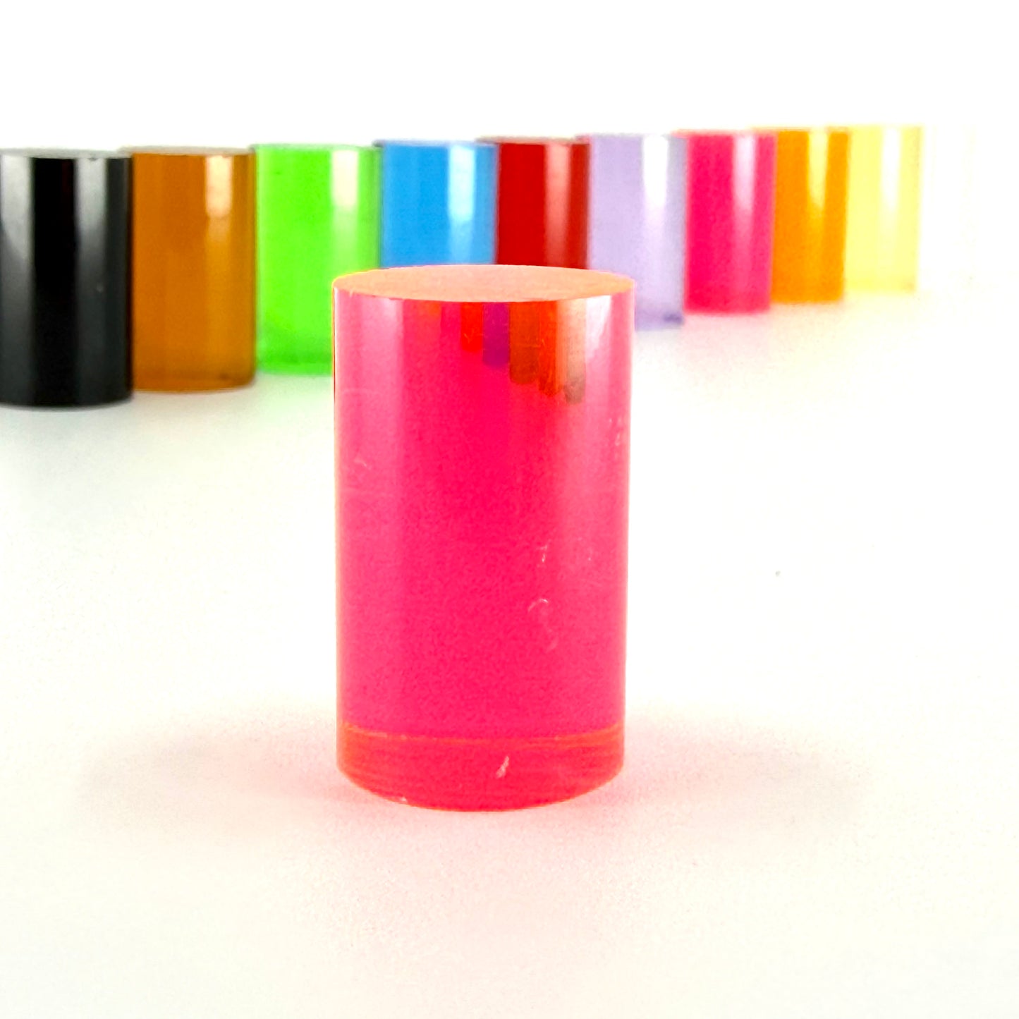 Atomic Acrylic Neon Pink solid pool cue ferrule, 15mm x 1 inch