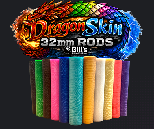 Pool Cue Rod | DragonSkin™ | 32mm 6" Rod | (11 Colors)